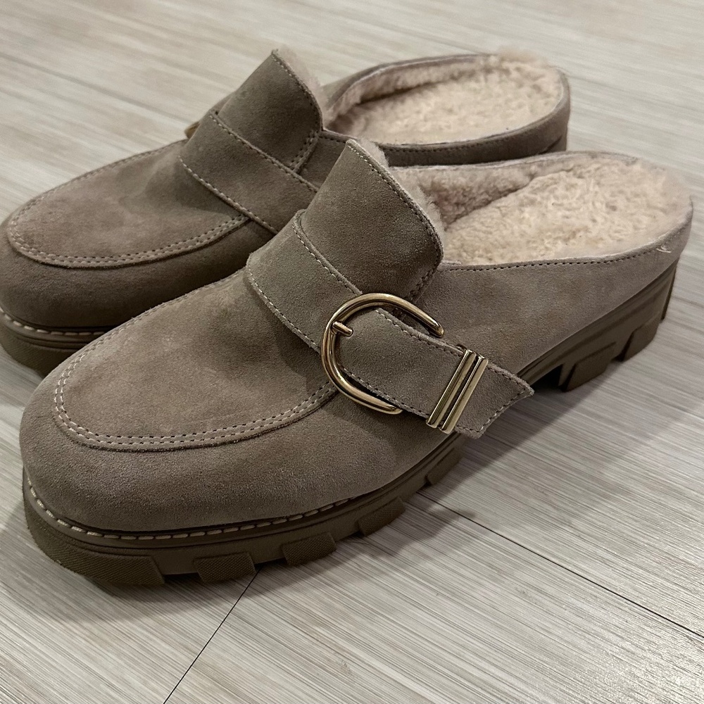La Canadienne Allie Shearling Mules Women’s 9 / EU 40